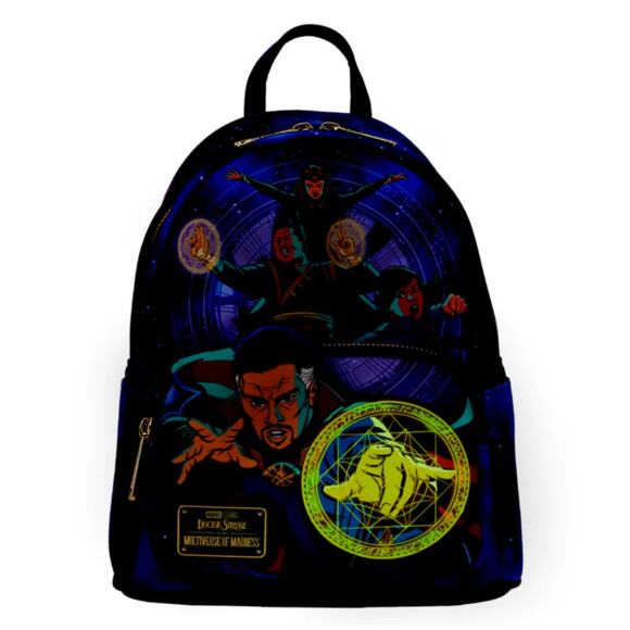 NWT Marvel Disney Loungefly Dr. Strange Multiverse Avengers Wallet AND Backpack - Picture 2 of 13